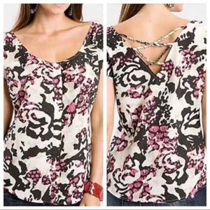 Guess Sexy Abstract Leopard Animal Sleeveless Top